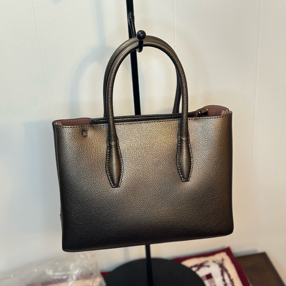 Kate Spade Eva small tote in metallic ash msrp is $329 EUC - Picture 6 of 10